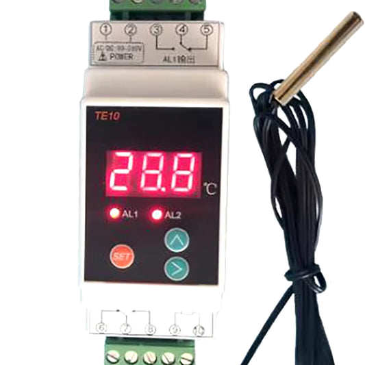 TE10 Rail Type Temperature Controller Temperature Controller Digital Display Adjustable Temperature Controller