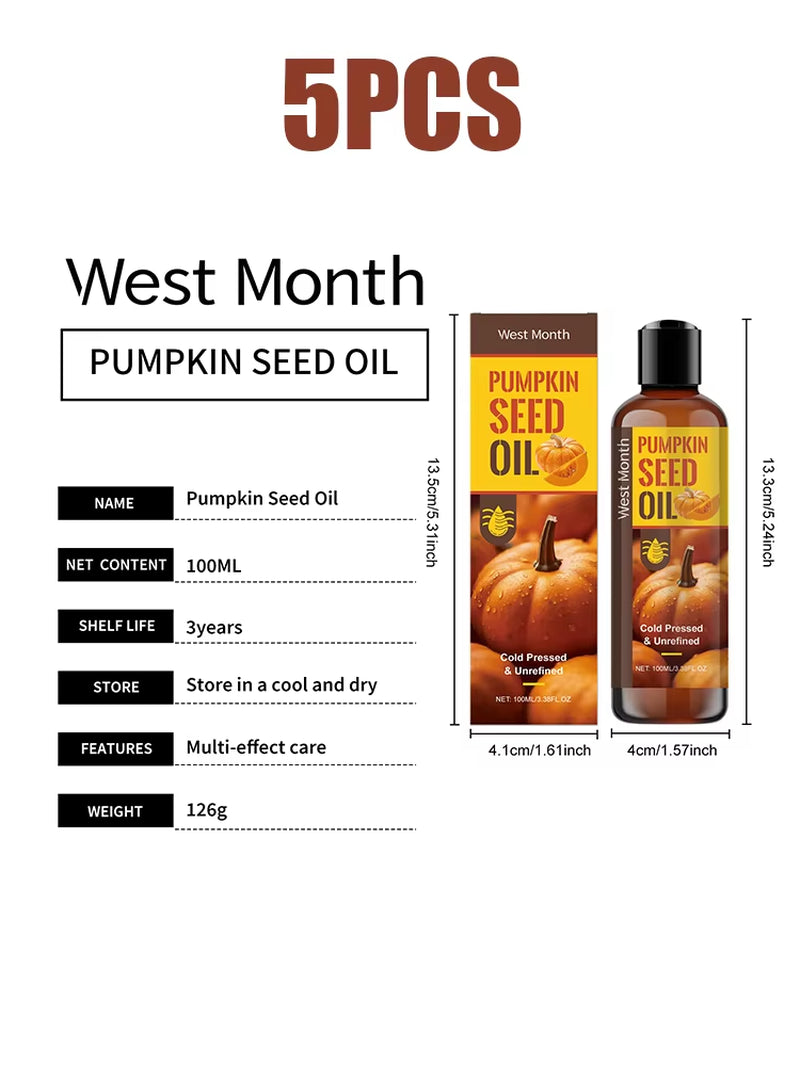 West Montreal Pumpkin Seed Body Care Oil Moisturizes the Body, Softens the Skin, and Beauties Hair with Daily Care Essential Oil