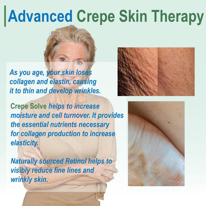 Advanced Crepe Solve Skin Repair Oil – Stretch Marks and Crepey Skin Treatment – Face and Body Oil for All Skin Types – 4Oz (Pack of 2)