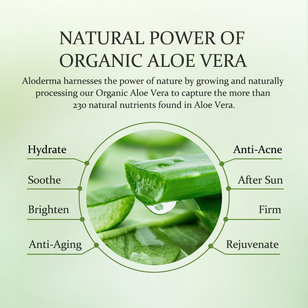 Aloe Vera Gel Set 3 Pack - Aloe Flower Essence Gel, Pure Aloe Vera Gel, Aloe Vera Gel + Tea Tree Oil