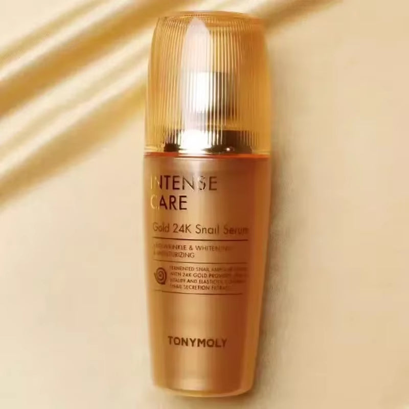 Tonymoly Gold Korean Skincare Products 24K Essence Snail Serum Anti-Wrinkle Moisturising Brightening Hydration Beauty Skin Care