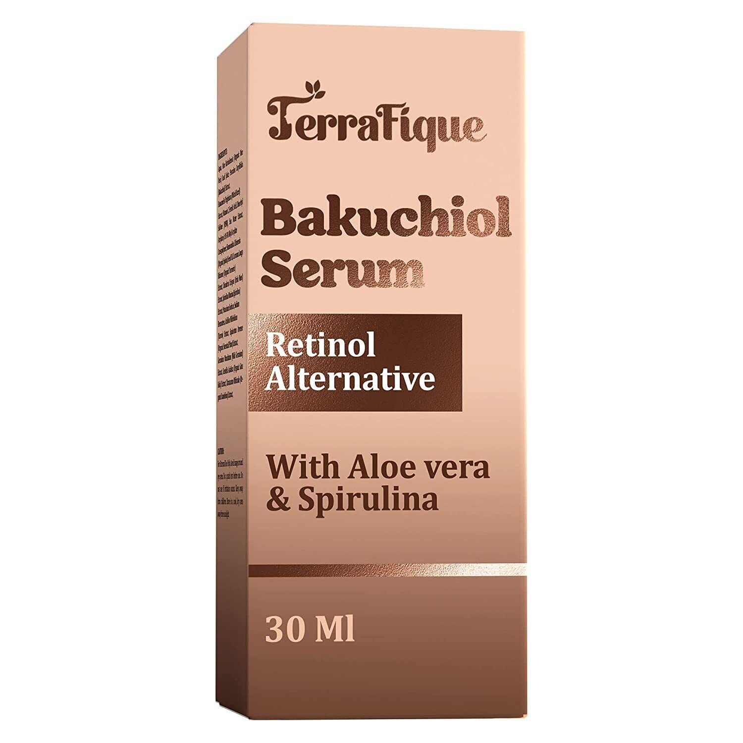 Terrafique Bakuchiol anti - Aging Serum Retinol Alternative Face Serum -1 FL OZ