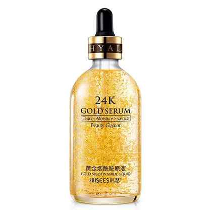 24K Gold Face Serum Korean Skin Care Product Hyaluronic Acid Essence Moisturizing Skincare Facial Serum Wholesale