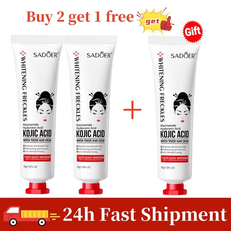 Fade Dullness Hand Cream Anti-Wrinkle Remove Cracked Lotion Body Fast Lighten Black Skin Brighten Smooth Nourish Moisturizer 30G