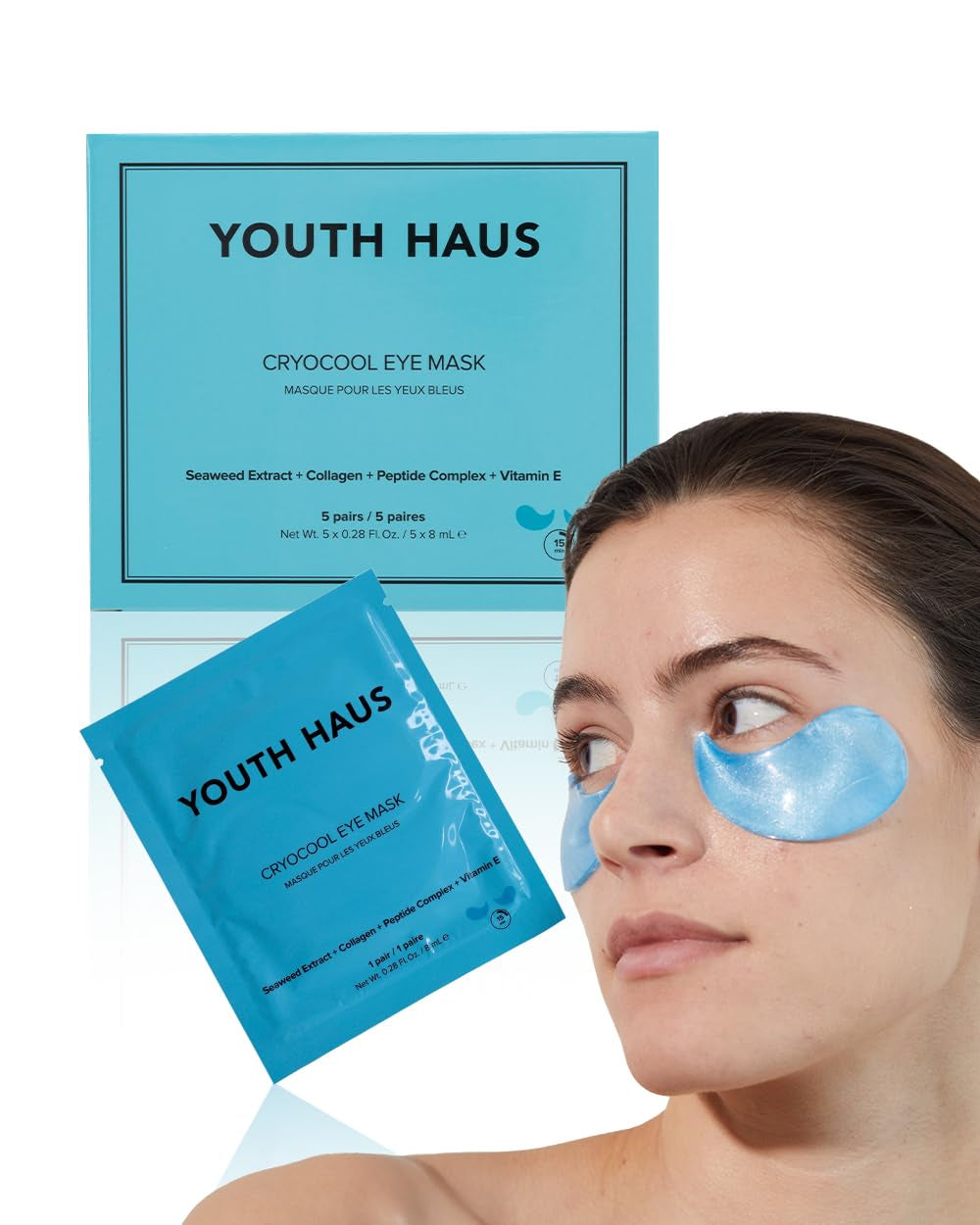 Youth Haus Eye Mask Skincare - Soothing, anti Aging, Depuffing, and anti Wrinkle Eye - Care under Eye Patches for Puffy Eyes, Fatigue and Stress Relief