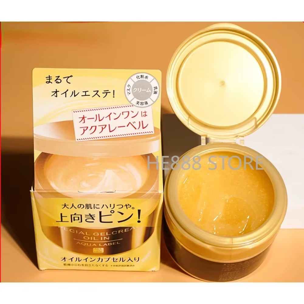 Japan 5 in 1 Facial Cream Golden Elasticity Anti-Wrinkle Firming Moisturizing and Hydrating Facial Anti-Aging Skin Care Product