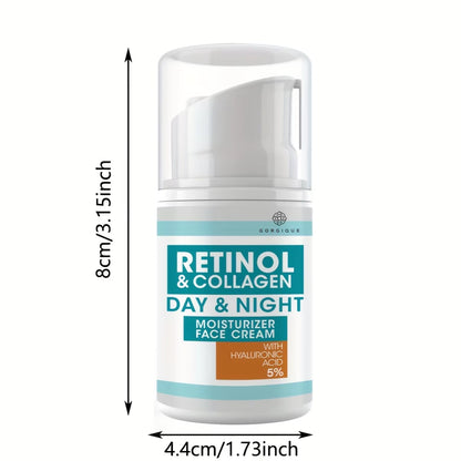 Retinol Cream for Face Day and Night Face Lotion for Women and Men - Hydrating