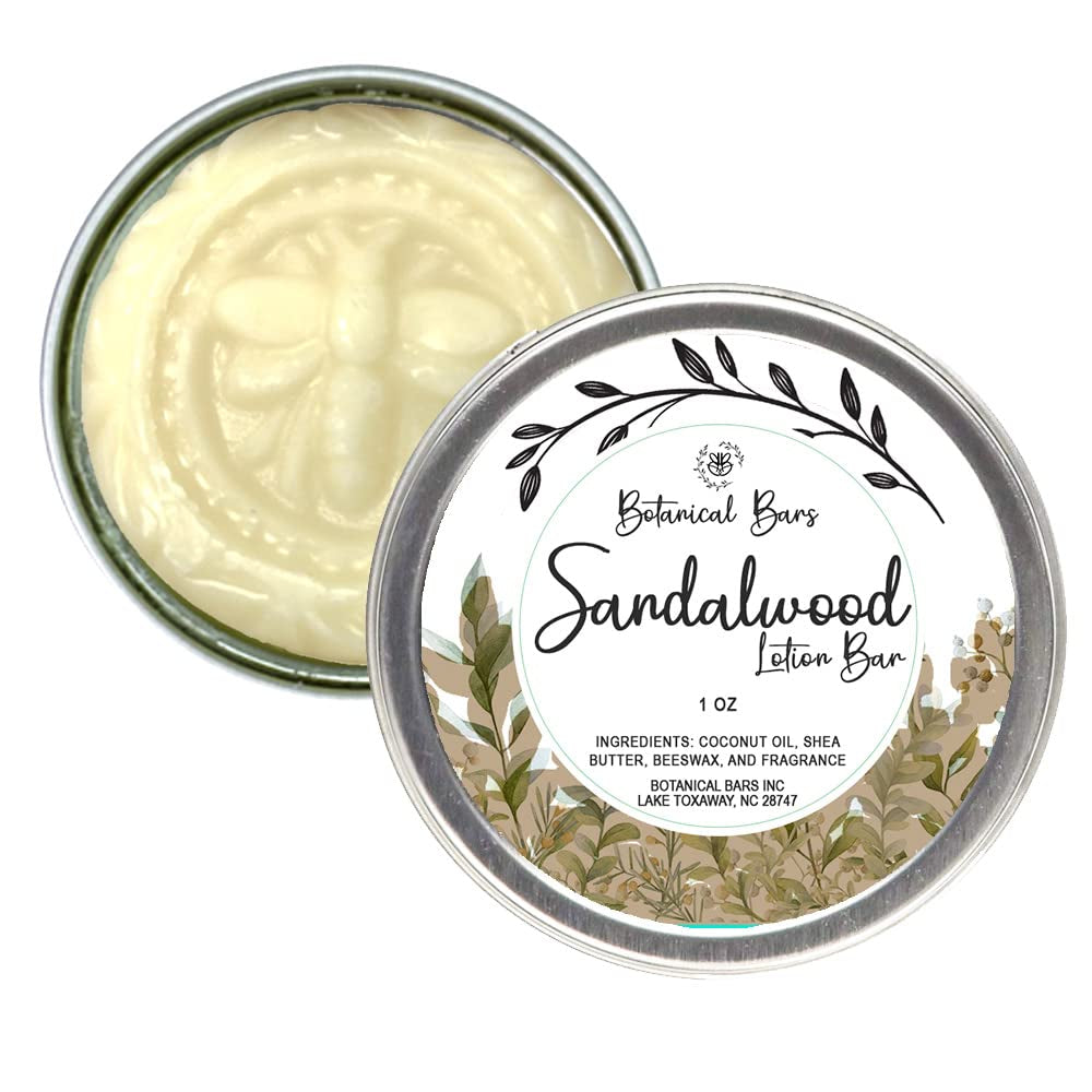 Men'S Lotion Bar Set - 3 Lotion Bars 1Oz Each - Sandalwood Lotion, Vanilla Oak Lotion, and Tobacco and Bay Leaf Lotion